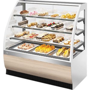 Витрина кондитерская Chilz VETE LUX 130 белый глянец, ясень наварра