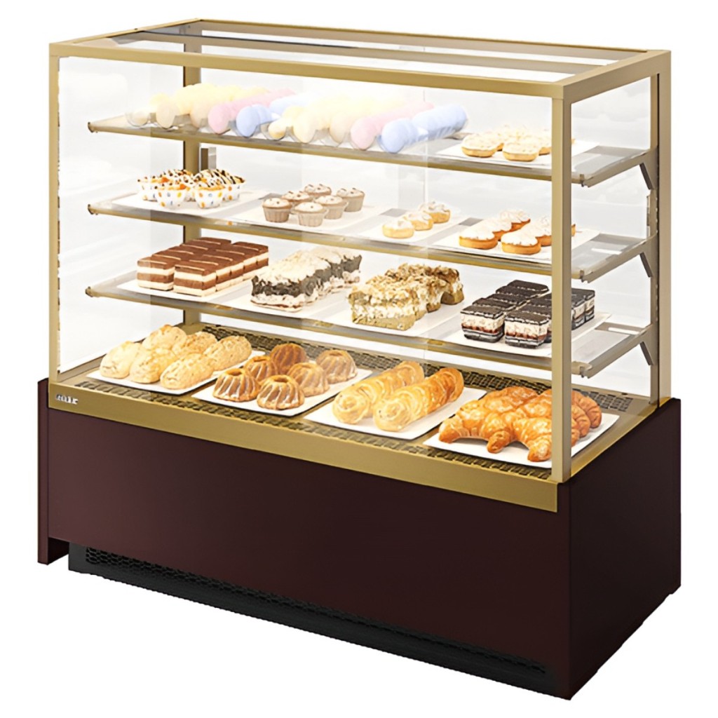 Витрина кондитерская Chilz VETE KUB 130 шоколад, золотой глянец