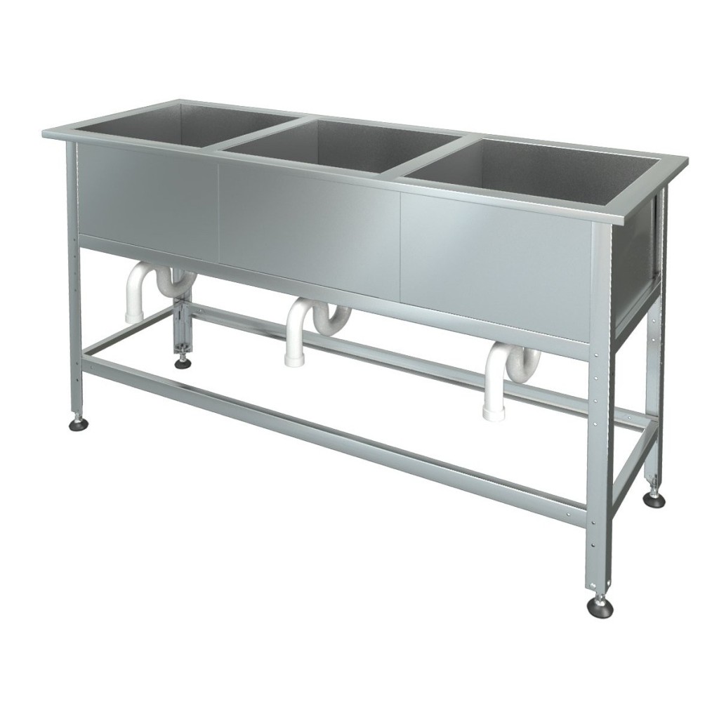 Ванна моечная МХМ М-3-0,45-0,8/2,30 (AISI 430, t=0,6)