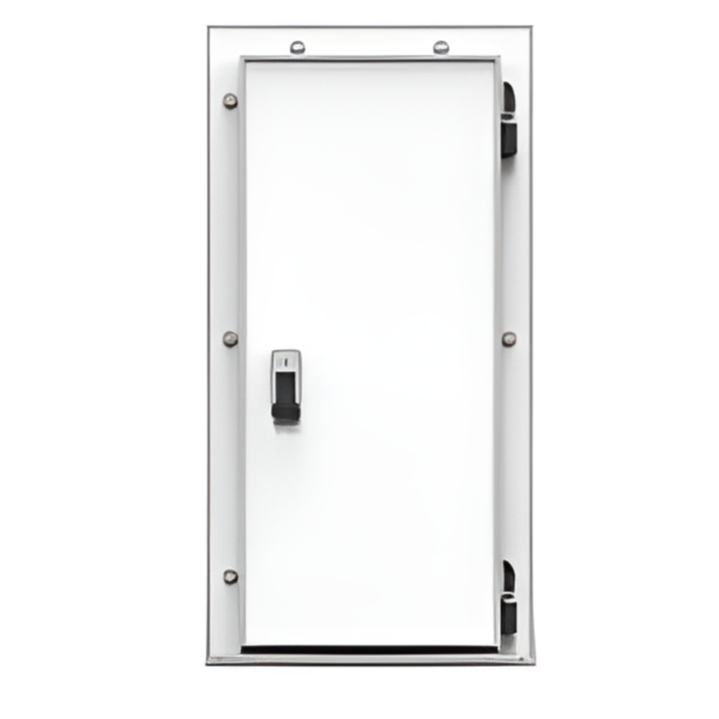 Дверь холодильная распашная одностворчатая НТ-РДО-1000*1900/80 (с металлической рамой)