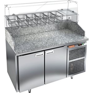 Стол холодильный для пиццы HiCold PZ3-11/GN 3 камень