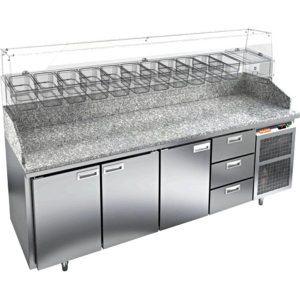 Стол холодильный для пиццы HiCold PZ3-1113/GN камень