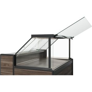 Витрина нейтральная Carboma GC111 N 0,94-1 (1008 (Темный дуб)) (газлифт, без боковин) - Изображение 2