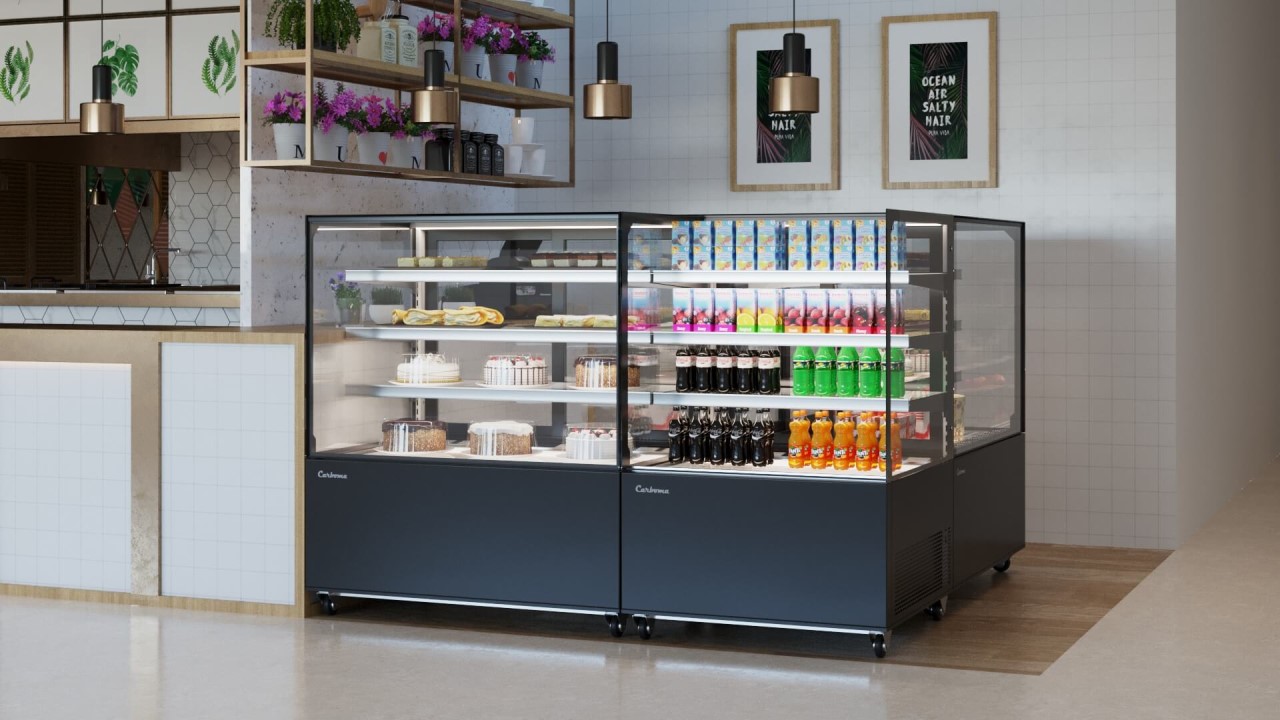 Витрина кондитерская Carboma KC84-130 VV 1,5-1 (9005) - Изображение 9