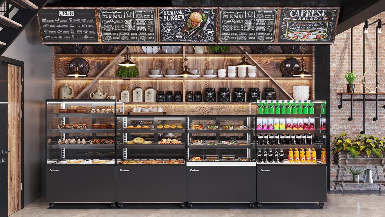 Витрина кондитерская Carboma KC84-130 VV 1,5-1 (9005) - Изображение 10