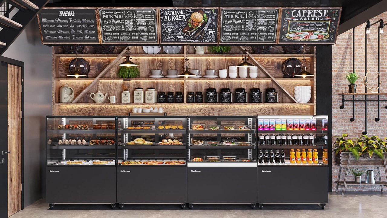 Витрина кондитерская Carboma KC84-130 VV 1,5-1 (9005) - Изображение 11