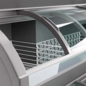 Ларь морозильный с гнутыми раздвижными стеклами Haier HFR-HM400-1 - Изображение 4