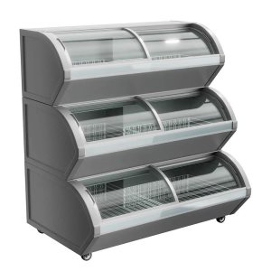 Ларь морозильный с гнутыми раздвижными стеклами Haier HFR-HM400-1 - Изображение 2
